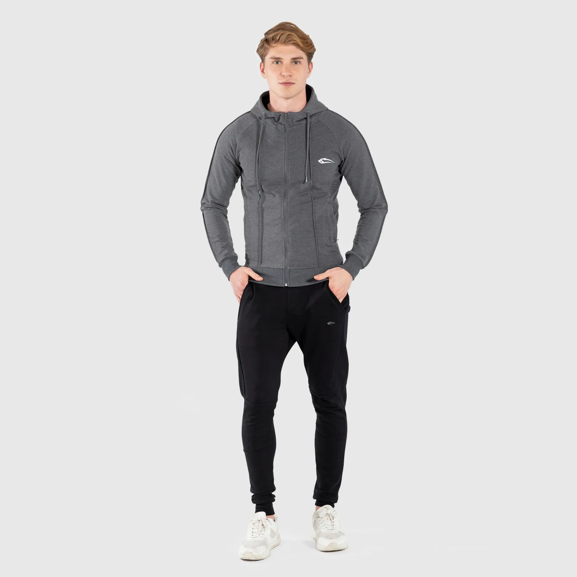 Zip hoodie suit up