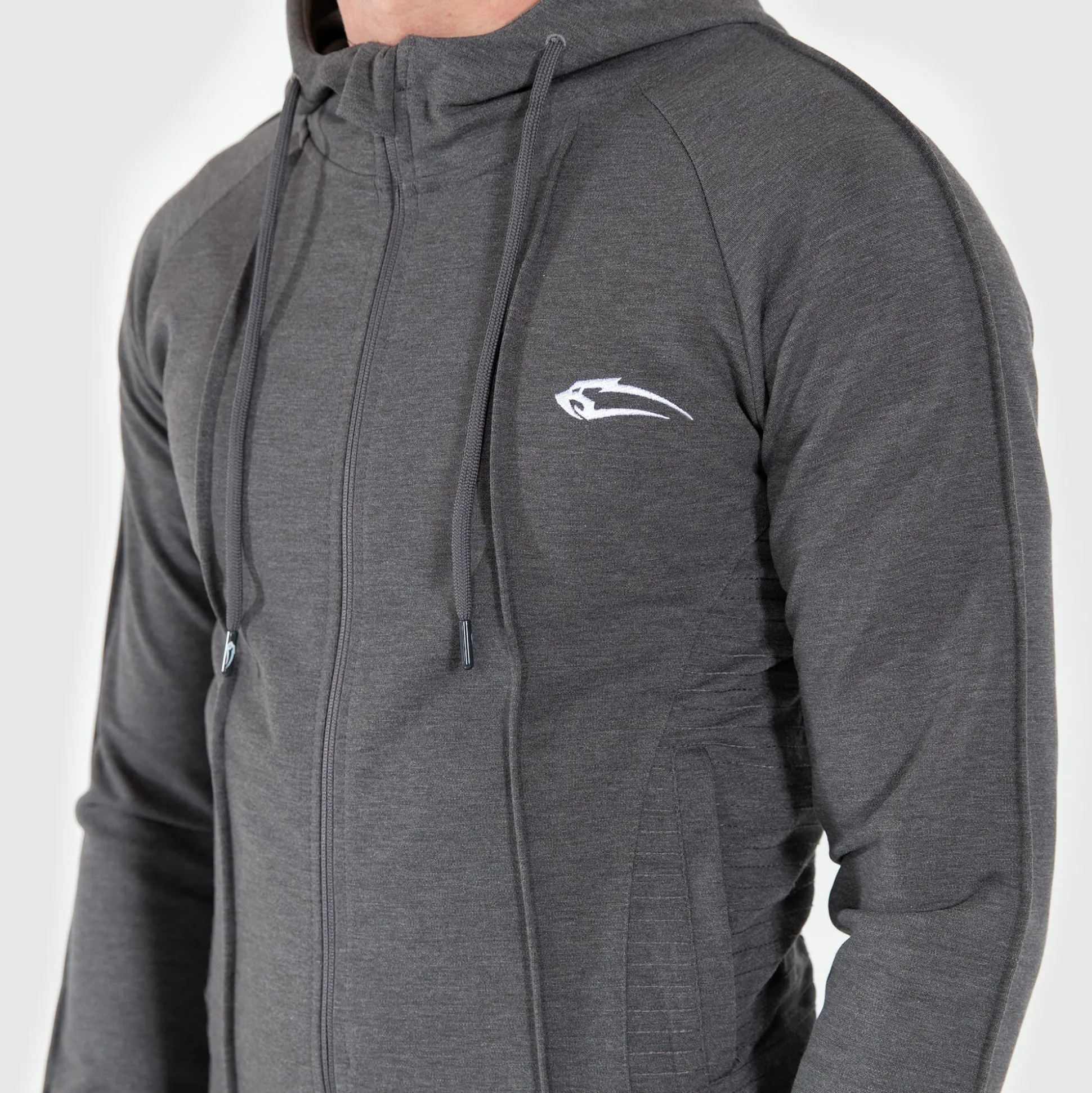 Zip hoodie suit up
