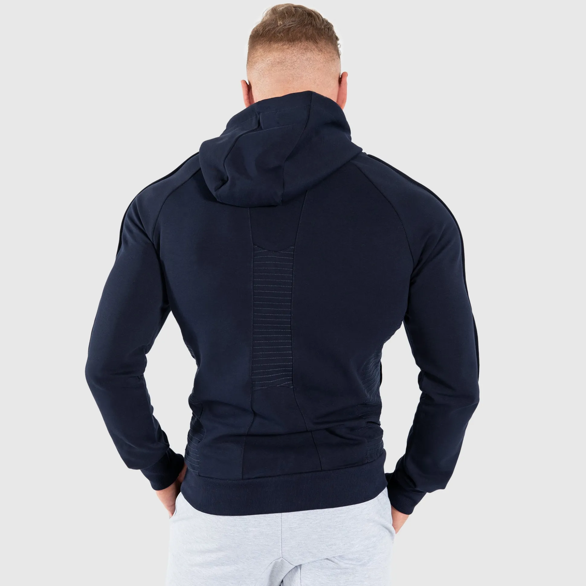 Zip hoodie suit up