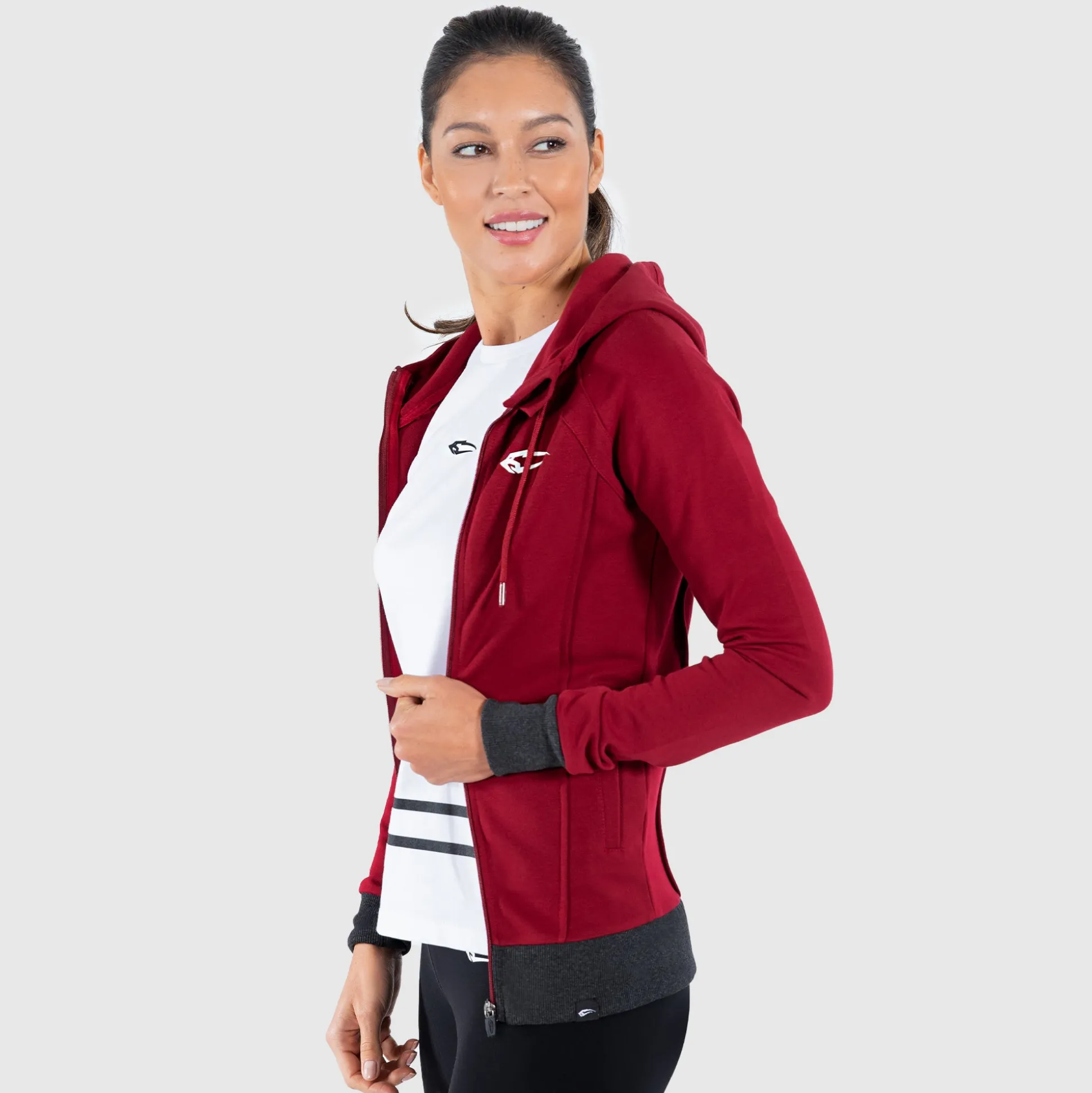 Zip hoodie suit up