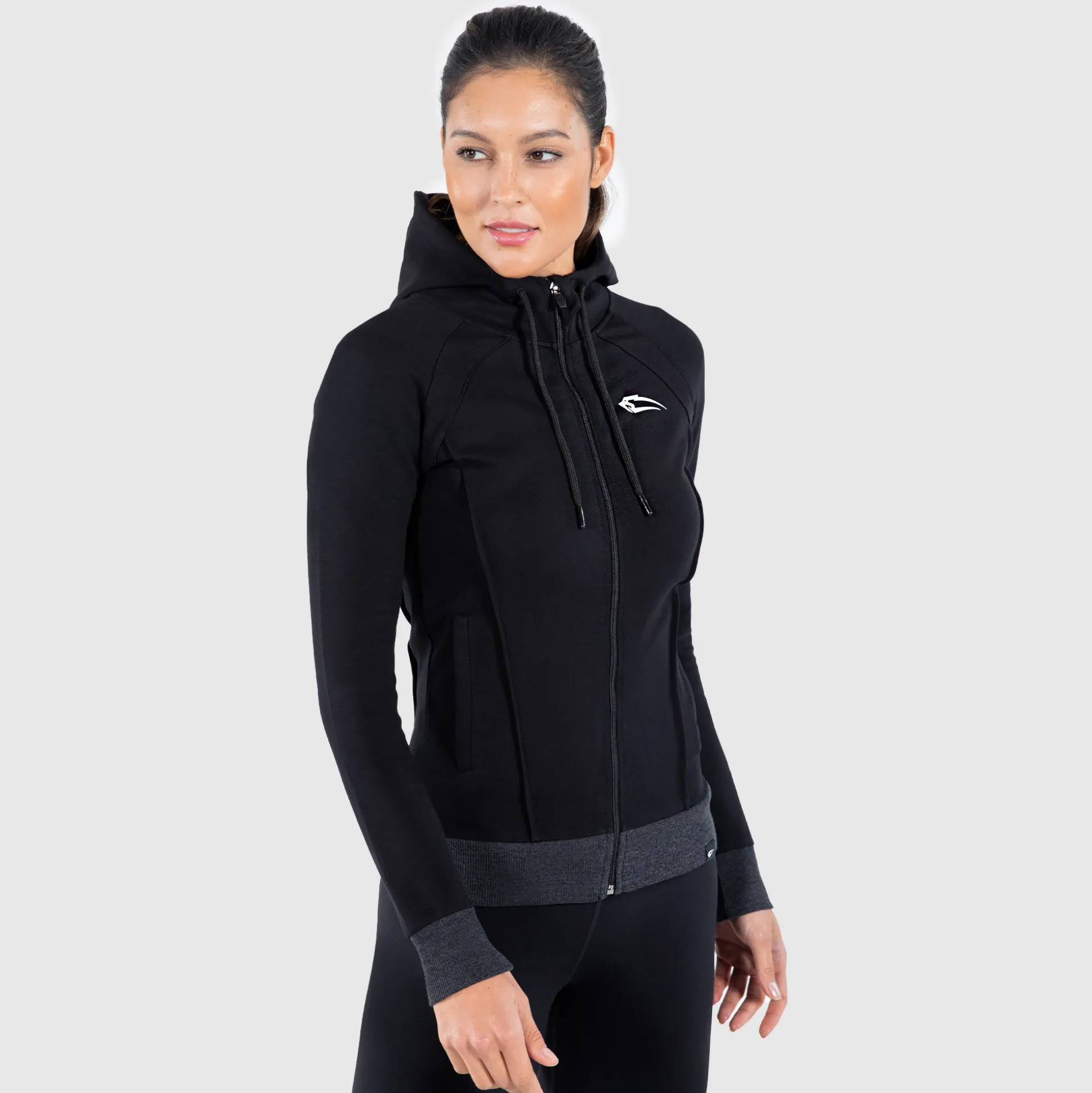 Zip hoodie suit up